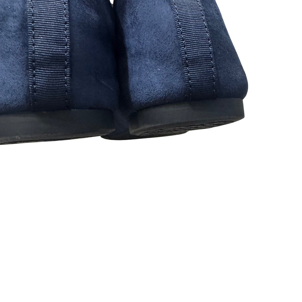 Birdies The Heron Loafers Womens 7 Navy Blue Suede Excellent Pointed Toe Flats - Picture 9 of 12